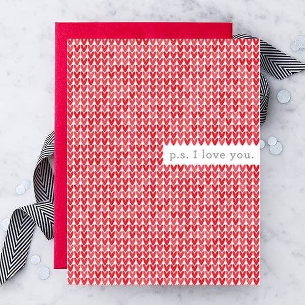 LV29 - "P.S. I Love You" Greeting Card