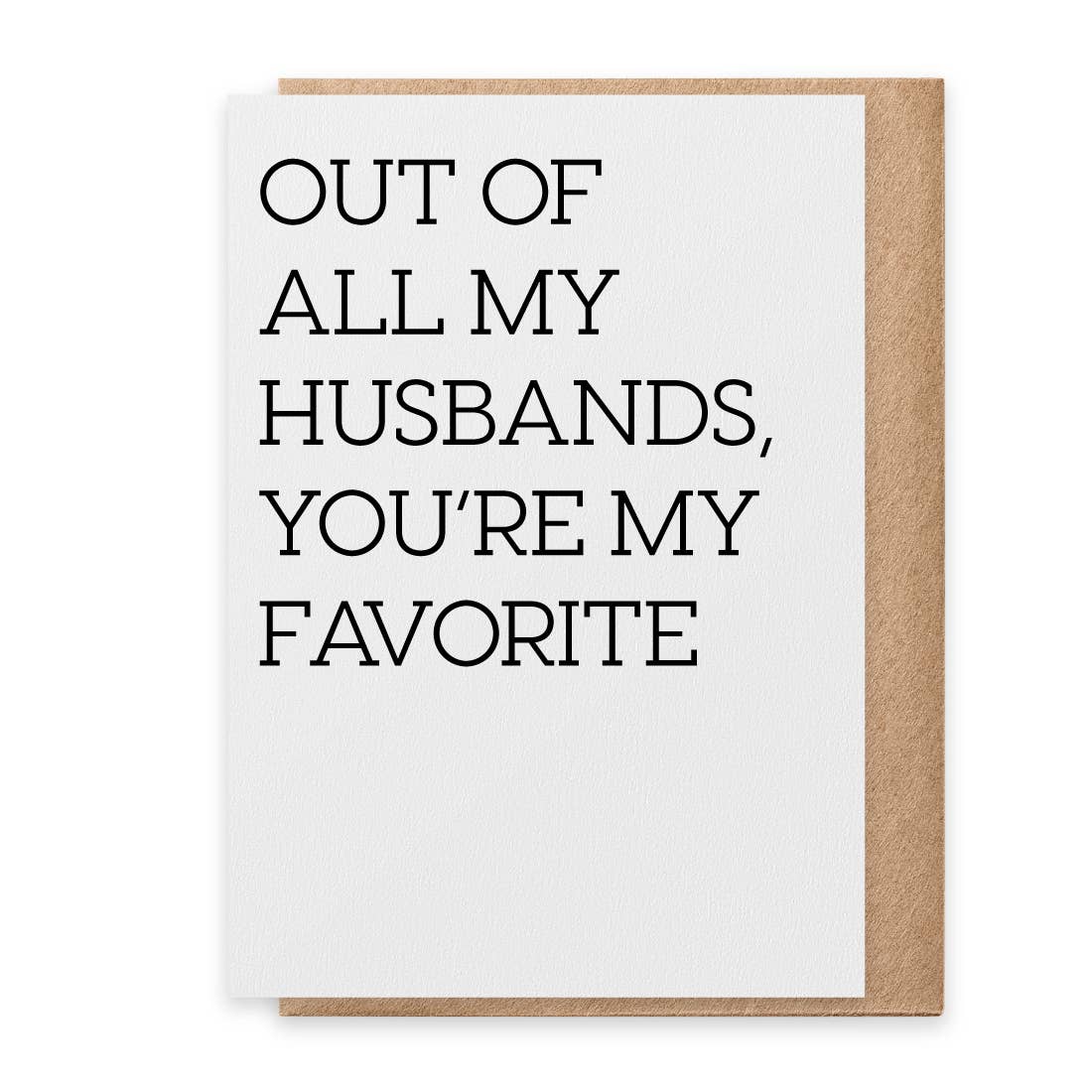 Favorite Husband - Greeting Card