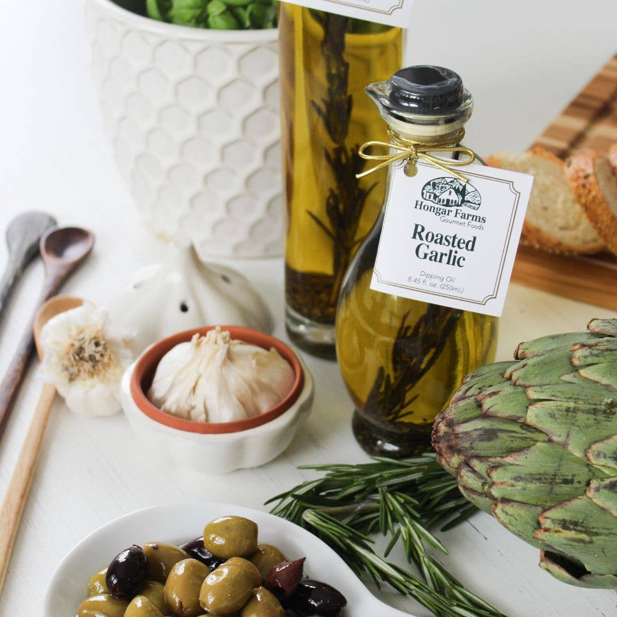 Roasted Garlic Infused EVOO Blend, Cruet (250mL)