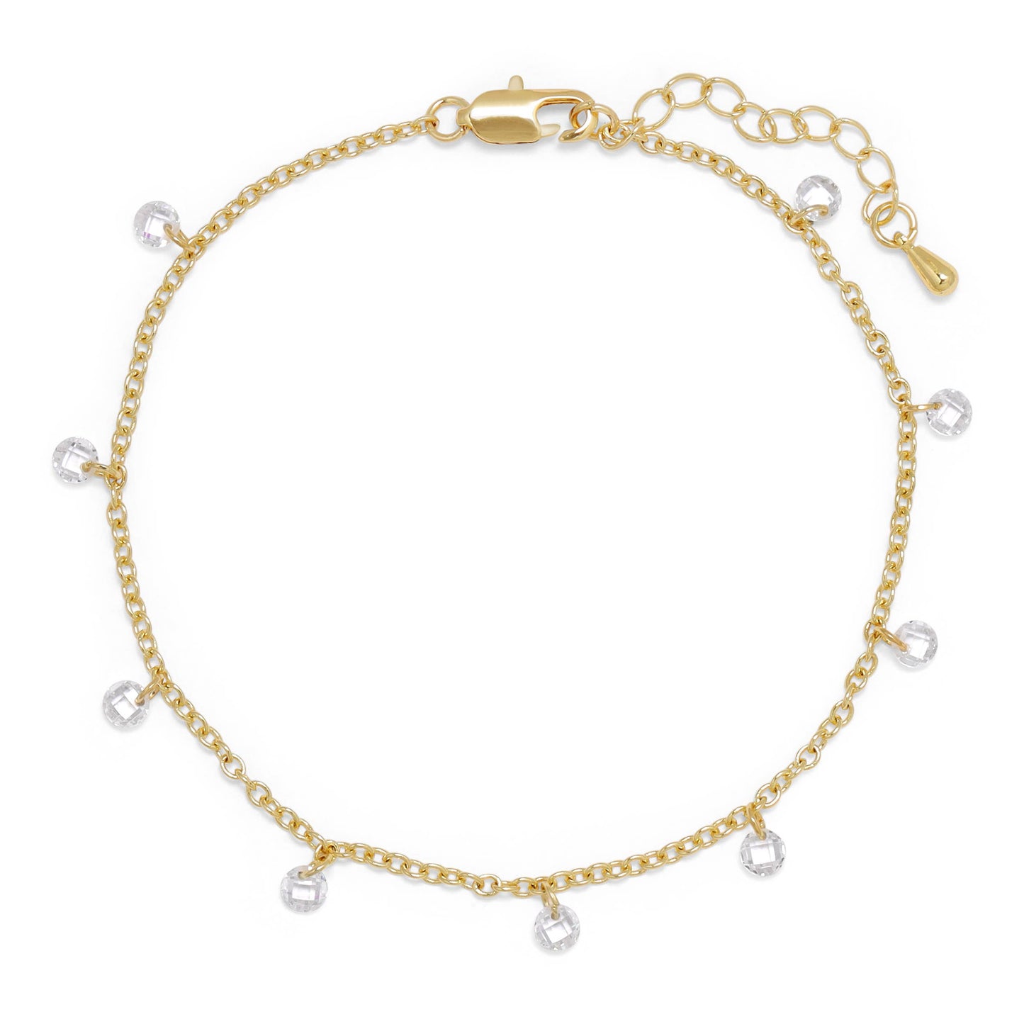 Ankle Bracelet | 14k GP Chain with Pearls
