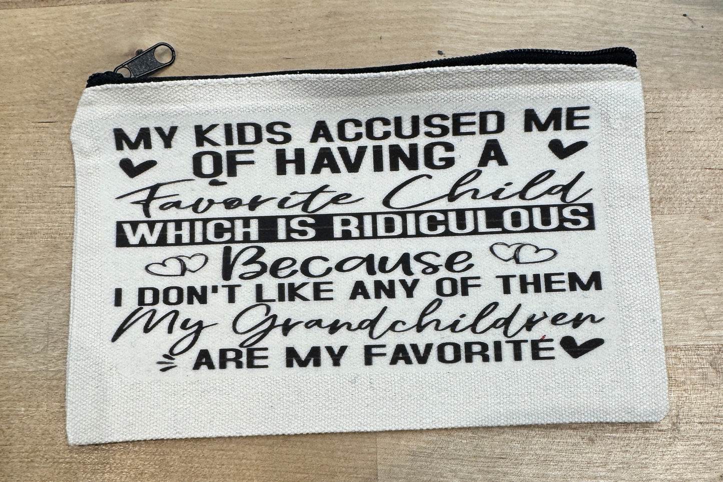 **Sarcastic Zipper Cosmetic Bags** - Sm.