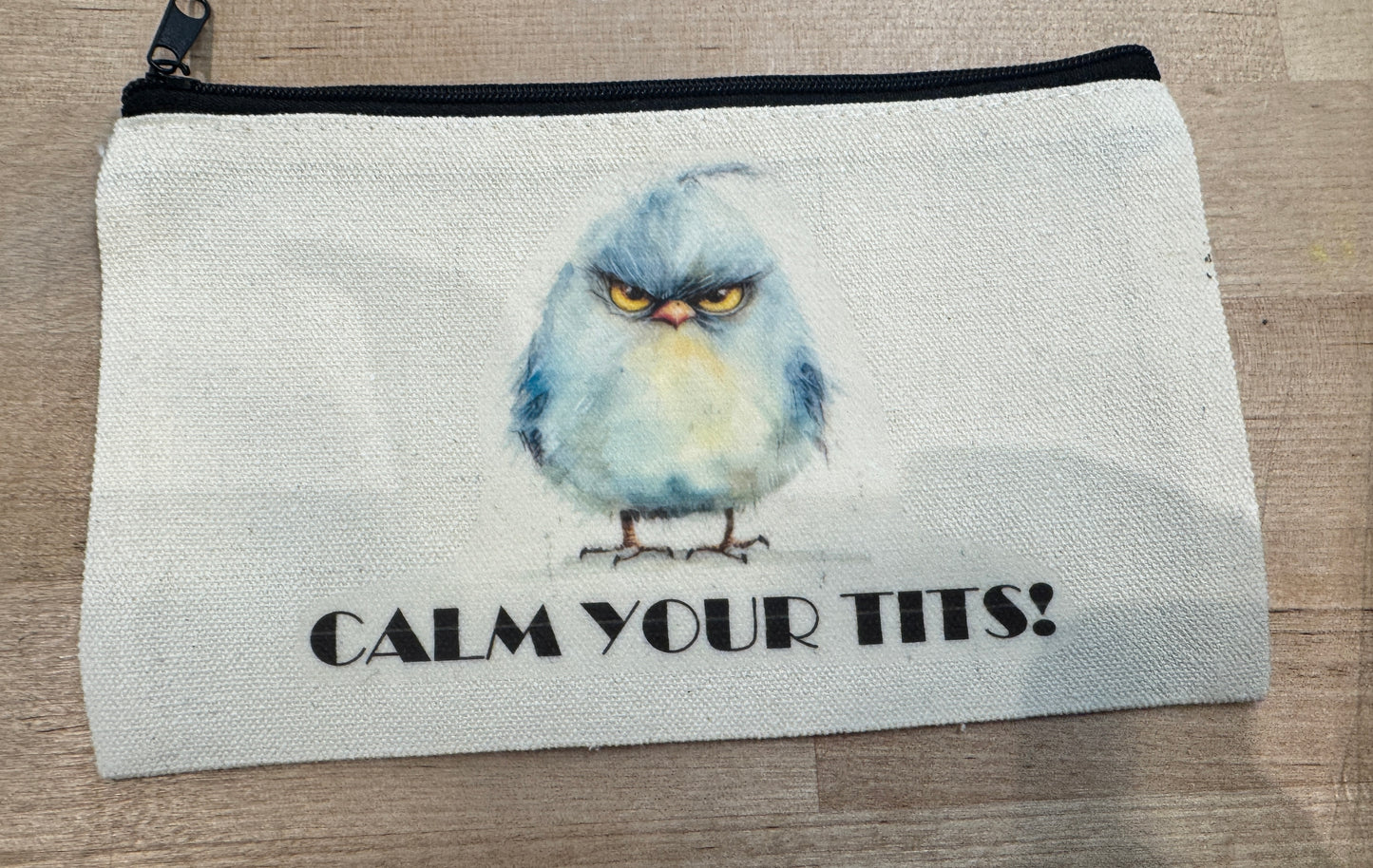 **Sarcastic Zipper Cosmetic Bags** - Sm.