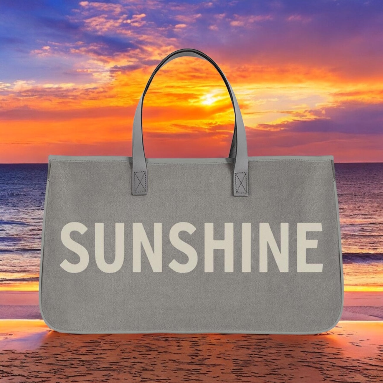 SBDS Grey Canvas Tote - Sunshine
