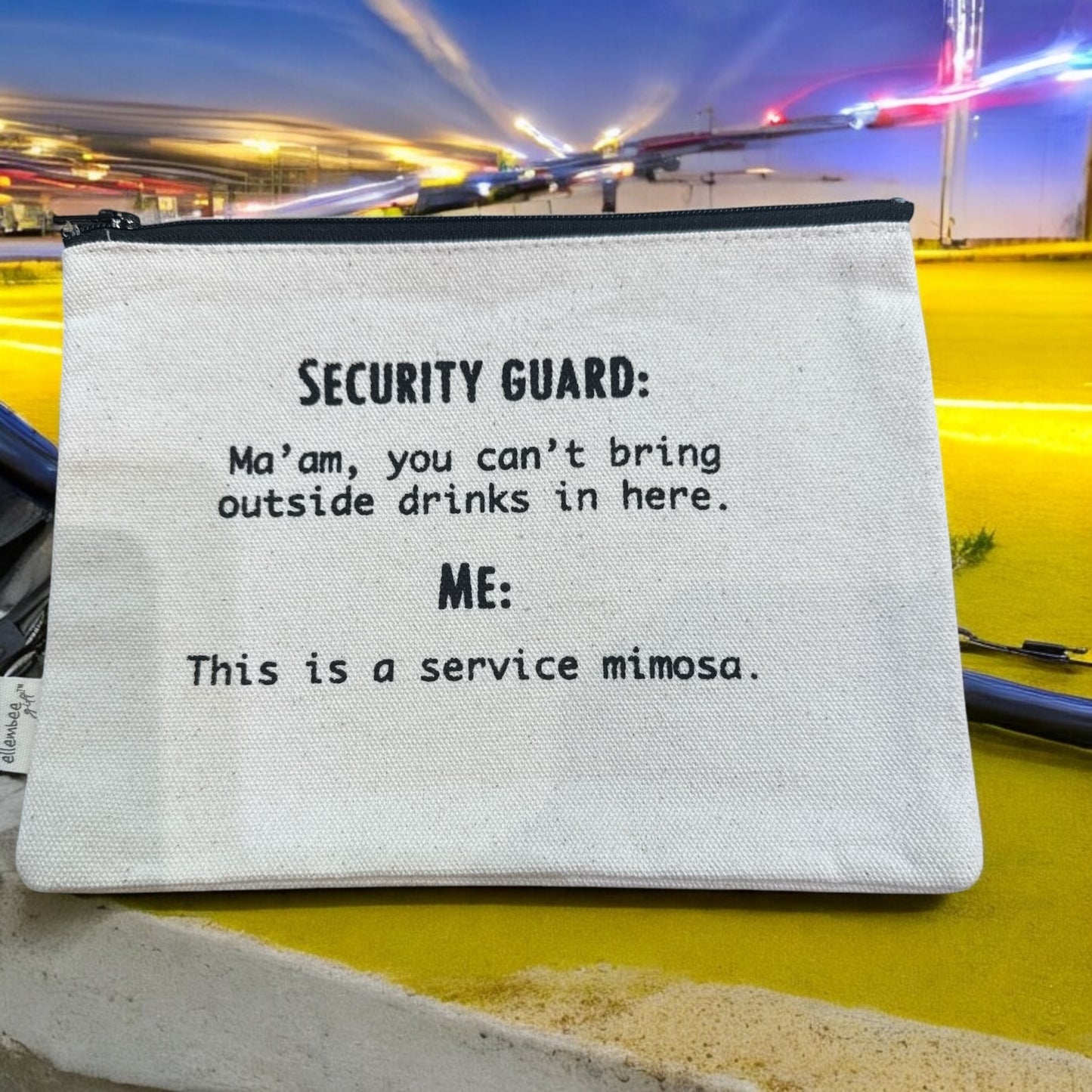 **Sarcastic Zipper Cosmetic Bags** - Med