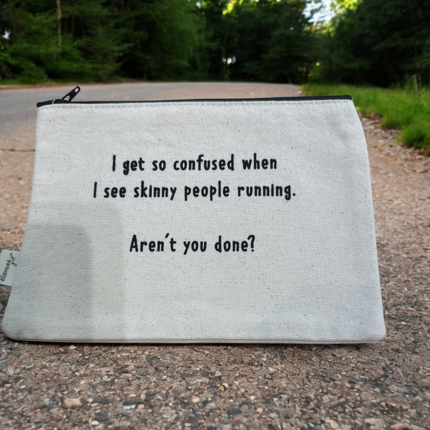 **Sarcastic Zipper Cosmetic Bags** - Med