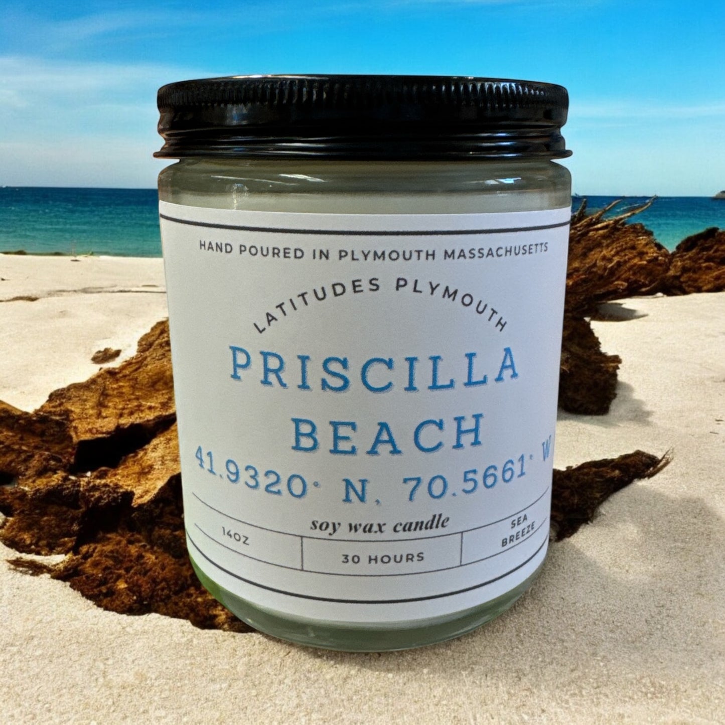 Hand Poured Soy Candles - Local Beaches/Coordinates