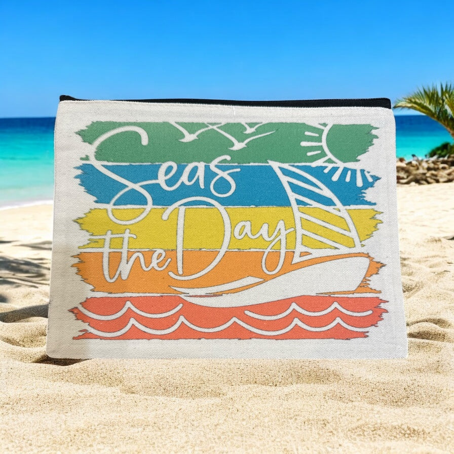 Zips & Giggles - Zipper Cosmetic Bags - Lrg