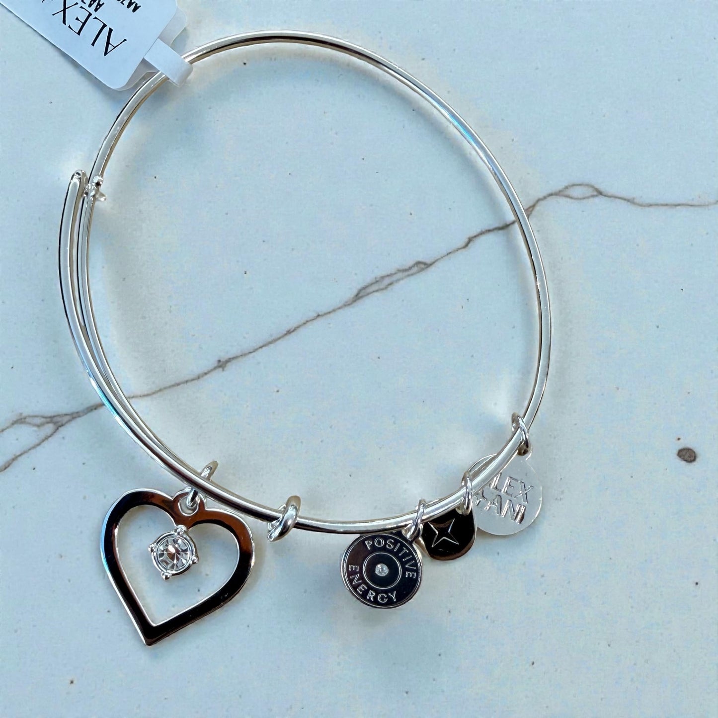 Alex & Ani Goldfish Charm Expandable Bracelet – Two-Tone Crystal Accent