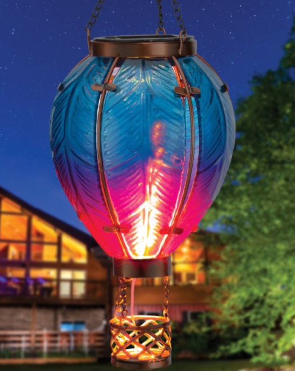 REG - Hot Air Balloon Solar Lantern SM - Blue (12767)