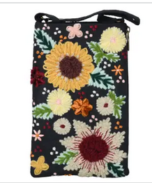 Club Bag - Embroidered Florals