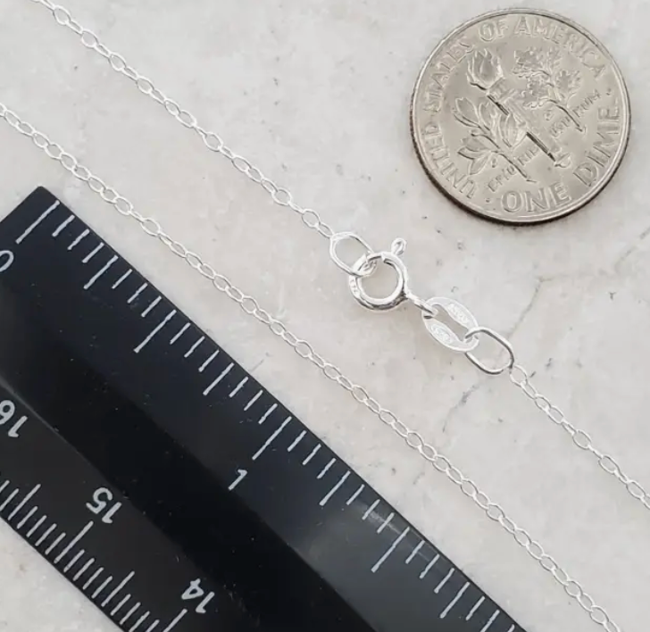 18" Sterling Silver Cable Chain 1.4mm