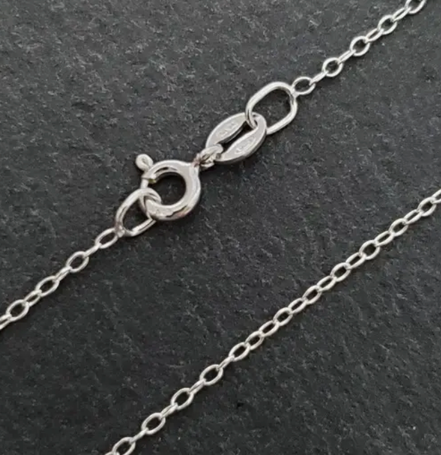 16" Sterling Silver Cable Chain 1.4mm