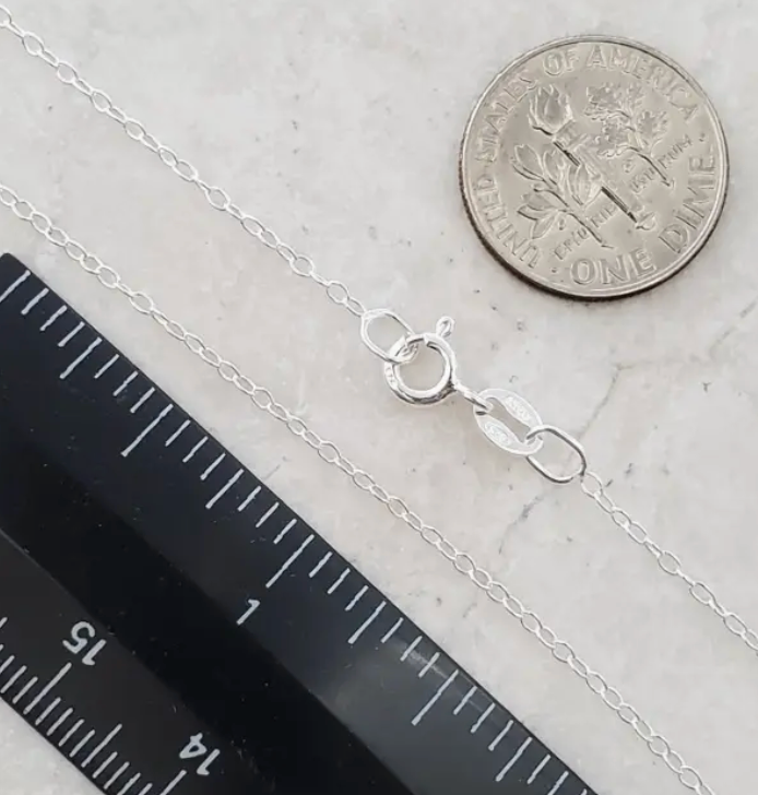 16" Sterling Silver Cable Chain 1.4mm