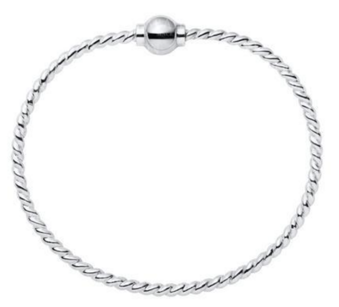 Cape Cod - SS Twisted Wire Bead Bracelet - SB5408 *