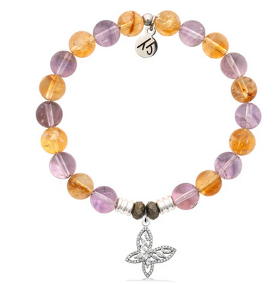 TJazelle Amethyst Citrine - Butterfly CZ (TJ240090)