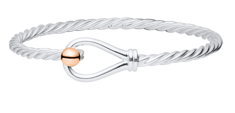 Evening Tide - Loop and Twist Bracelet 14K Gold - ENBT033 *