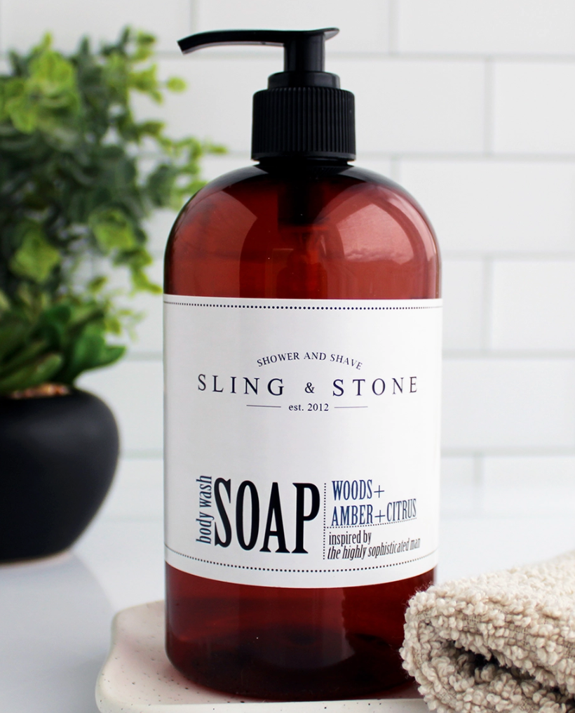 Men's Body Wash - Woods, Amber & Citrus