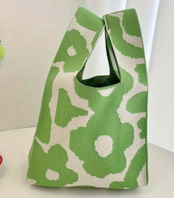 Elegant Women's Knit Tote Bag