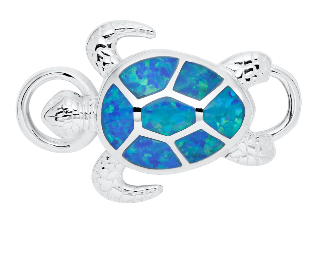 Conv Coll - SS Sea Turtle Clasp - SB5983-OPL *