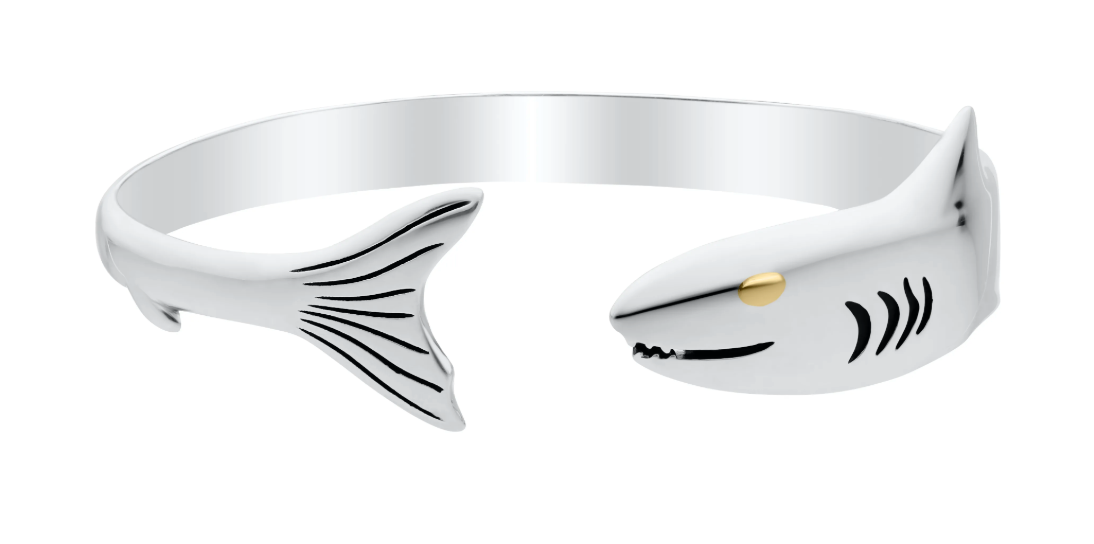 Evening Tide - SS/VERMEIL EYE SHARK BRACELET - ENB3021 *