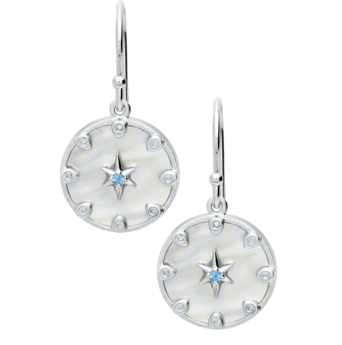 Evening TIde - SS M-O-P COMPASS ROSE EARRINGS - ENE3590 *