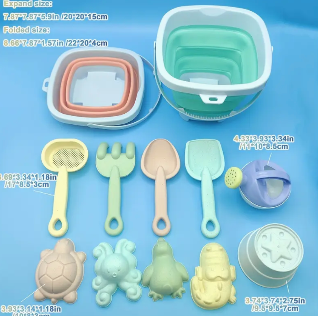 11 Piece Beach Sand Toy Set