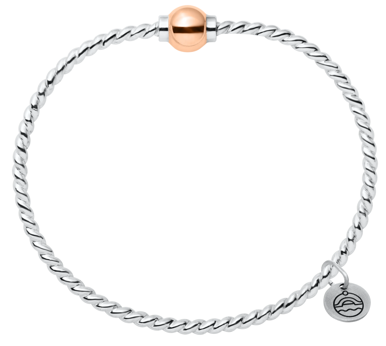 Cape Cod - SS-14K ROSE CC TWIST WIRE BRAC - RB5408P *