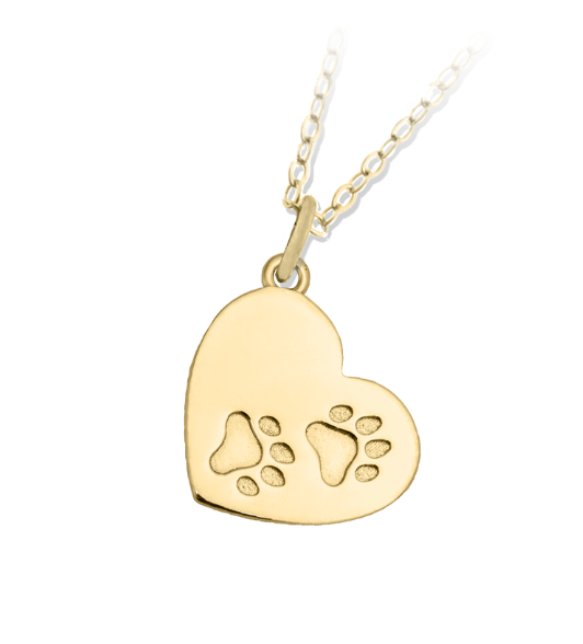 NECKLACE-GOLD PAWS OF LOVE - TJNCK2512