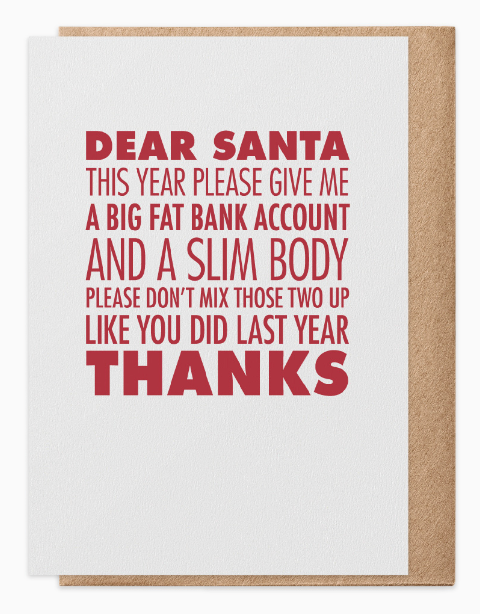 Dear Santa - Greeting Card