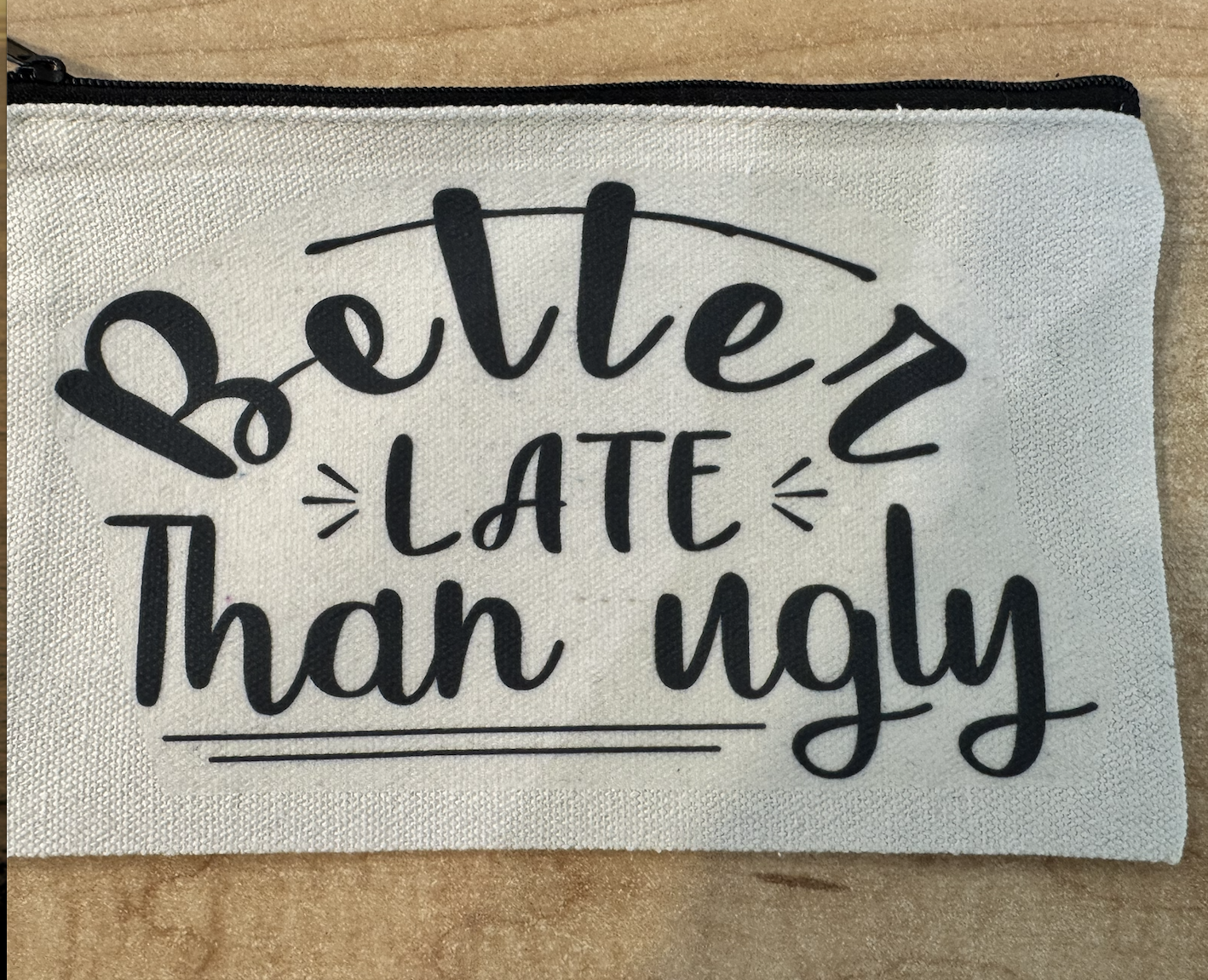 **Sarcastic Zipper Cosmetic Bags** - Sm.