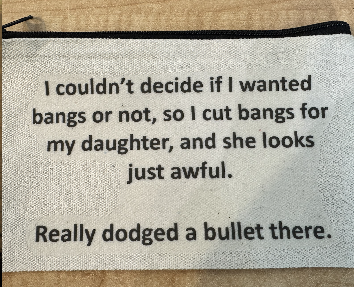 **Sarcastic Zipper Cosmetic Bags** - Sm.