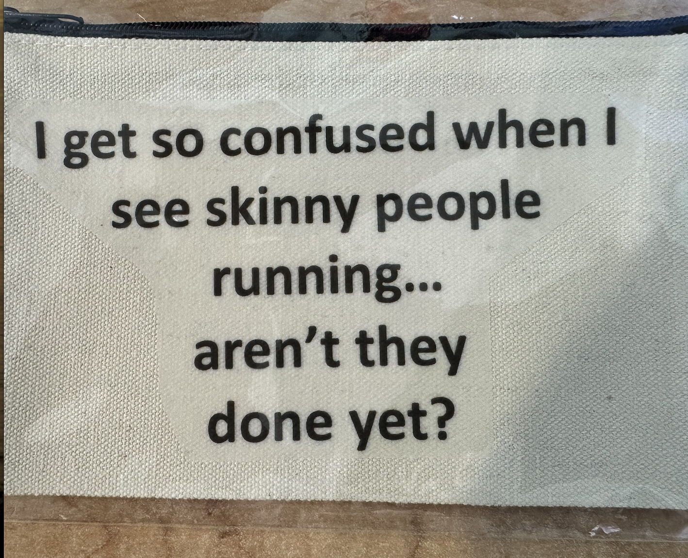 **Sarcastic Zipper Cosmetic Bags** - Sm.