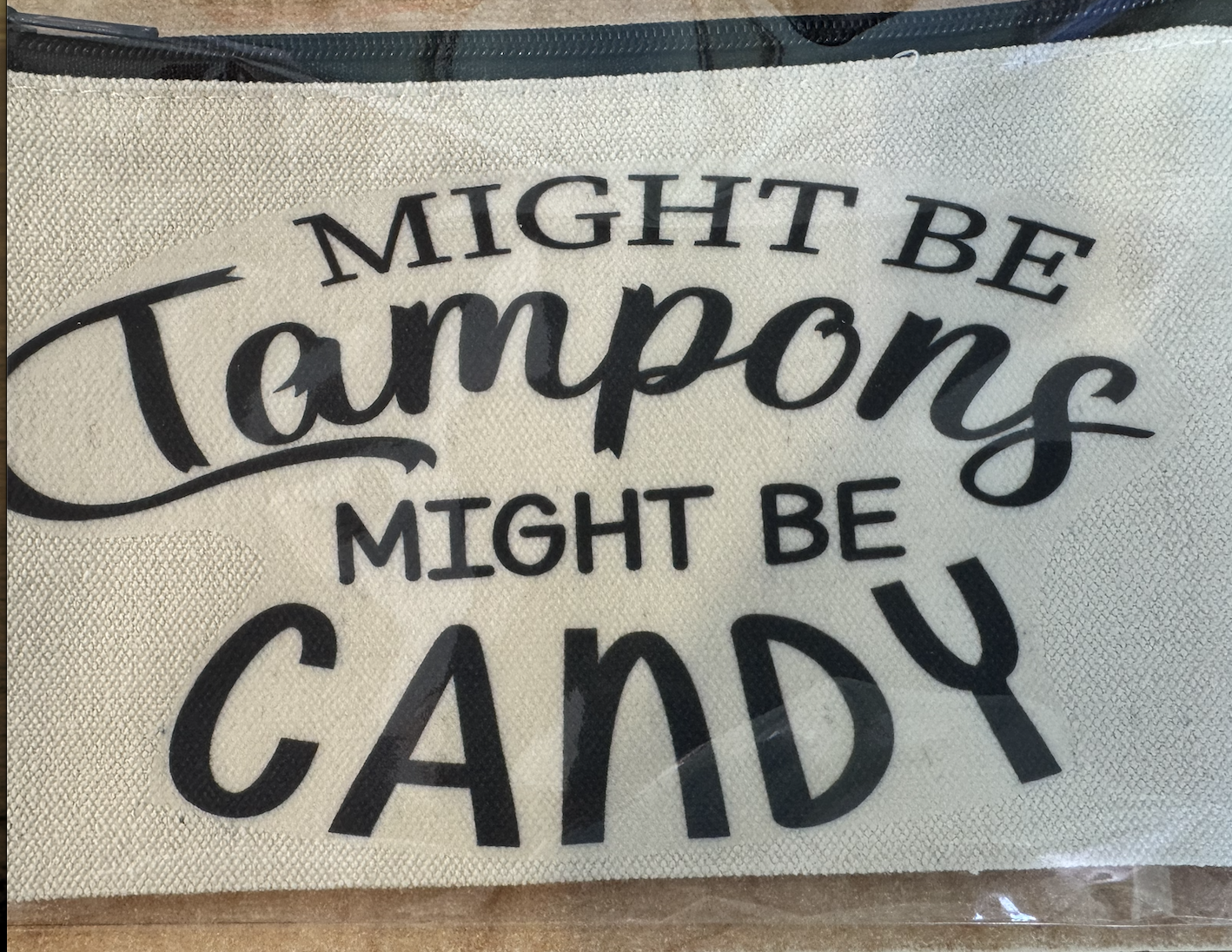 **Sarcastic Zipper Cosmetic Bags** - Sm.