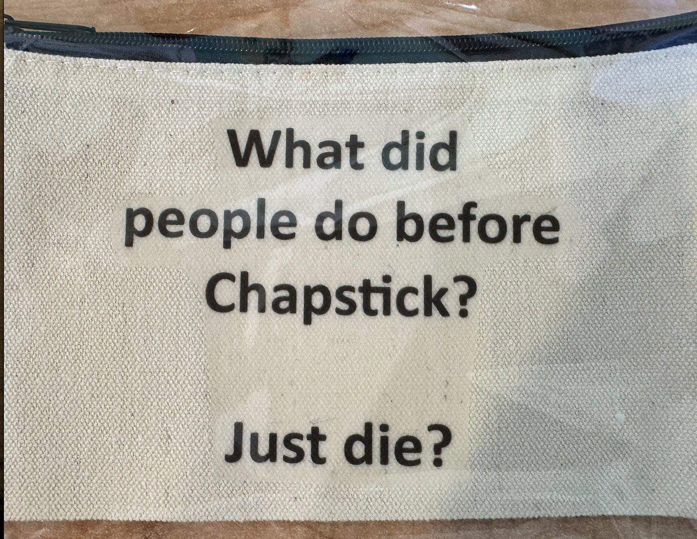 **Sarcastic Zipper Cosmetic Bags** - Sm.