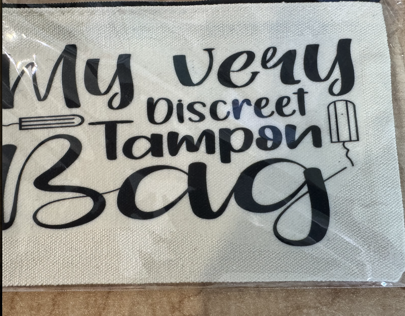 **Sarcastic Zipper Cosmetic Bags** - Sm.