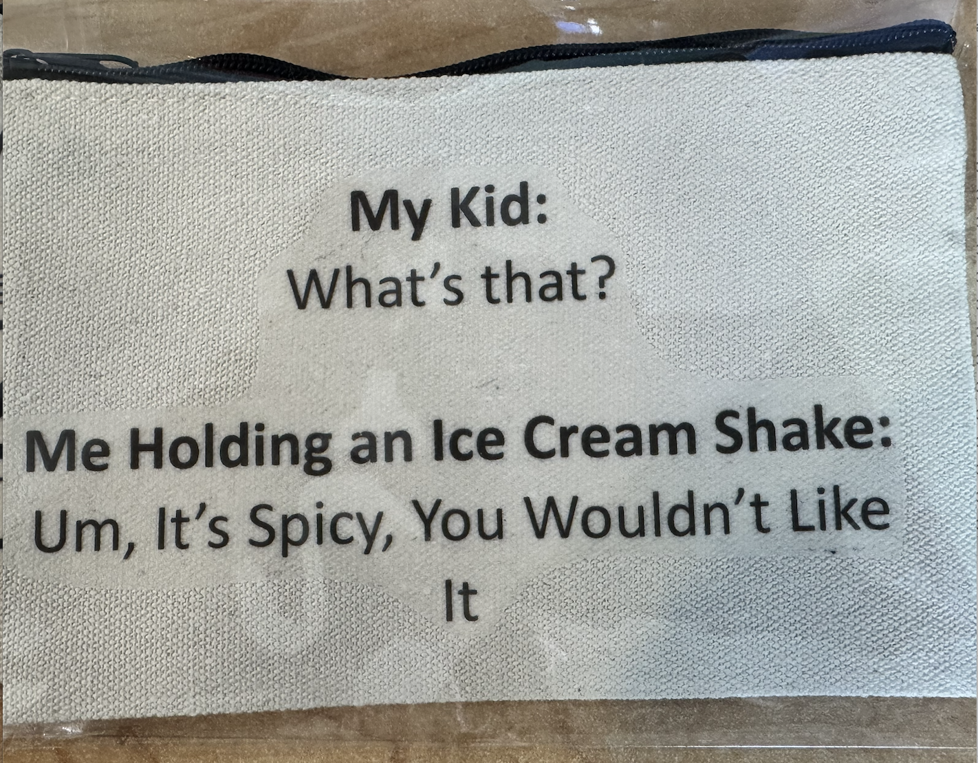 **Sarcastic Zipper Cosmetic Bags** - Sm.