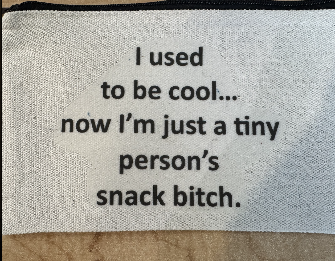 **Sarcastic Zipper Cosmetic Bags** - Sm.