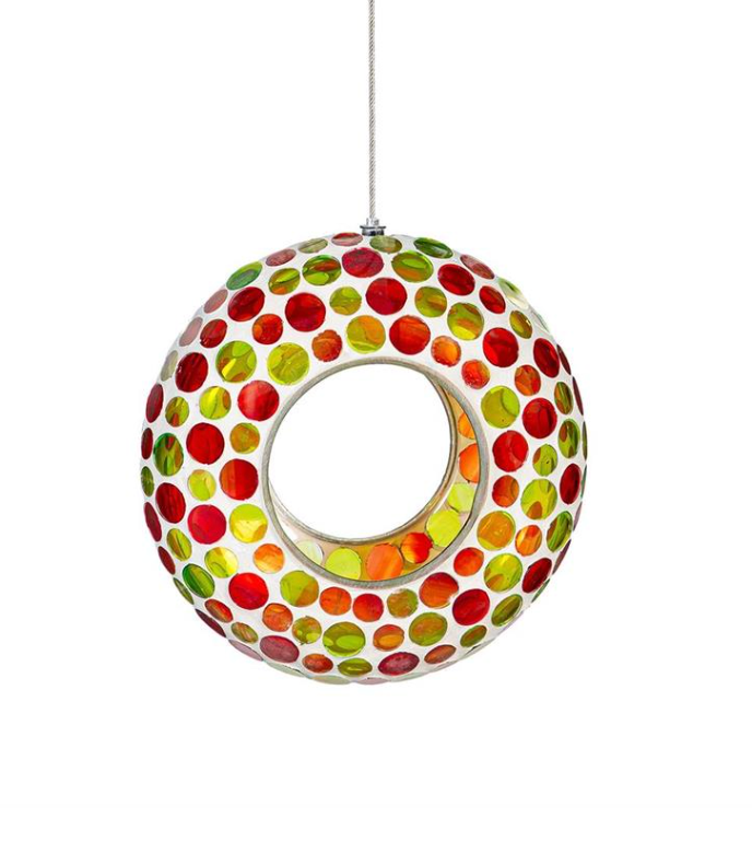 Cottage Garden Fly Through Bird Feeder - Rainbow