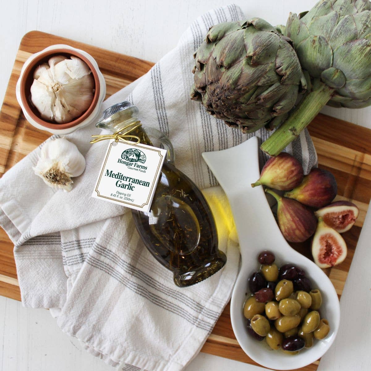 Mediterranean Garlic Infused EVOO Blend, Cruet (250mL)