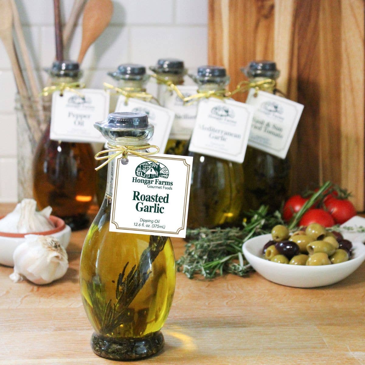 Roasted Garlic Infused EVOO Blend, Cruet (250mL)