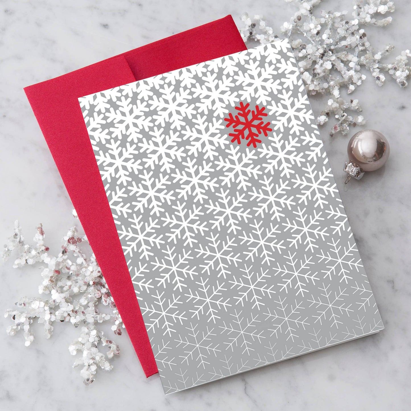 Modern Snowflake Card