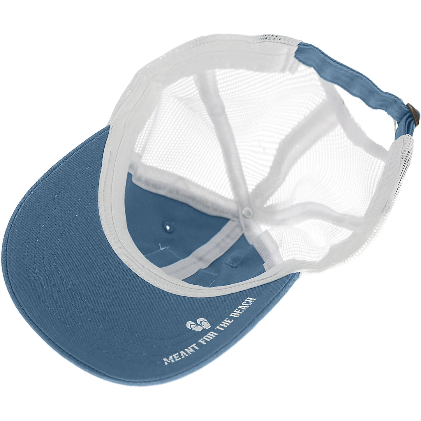 Beach Mode - Cadet Blue Adjustable Mesh Hat