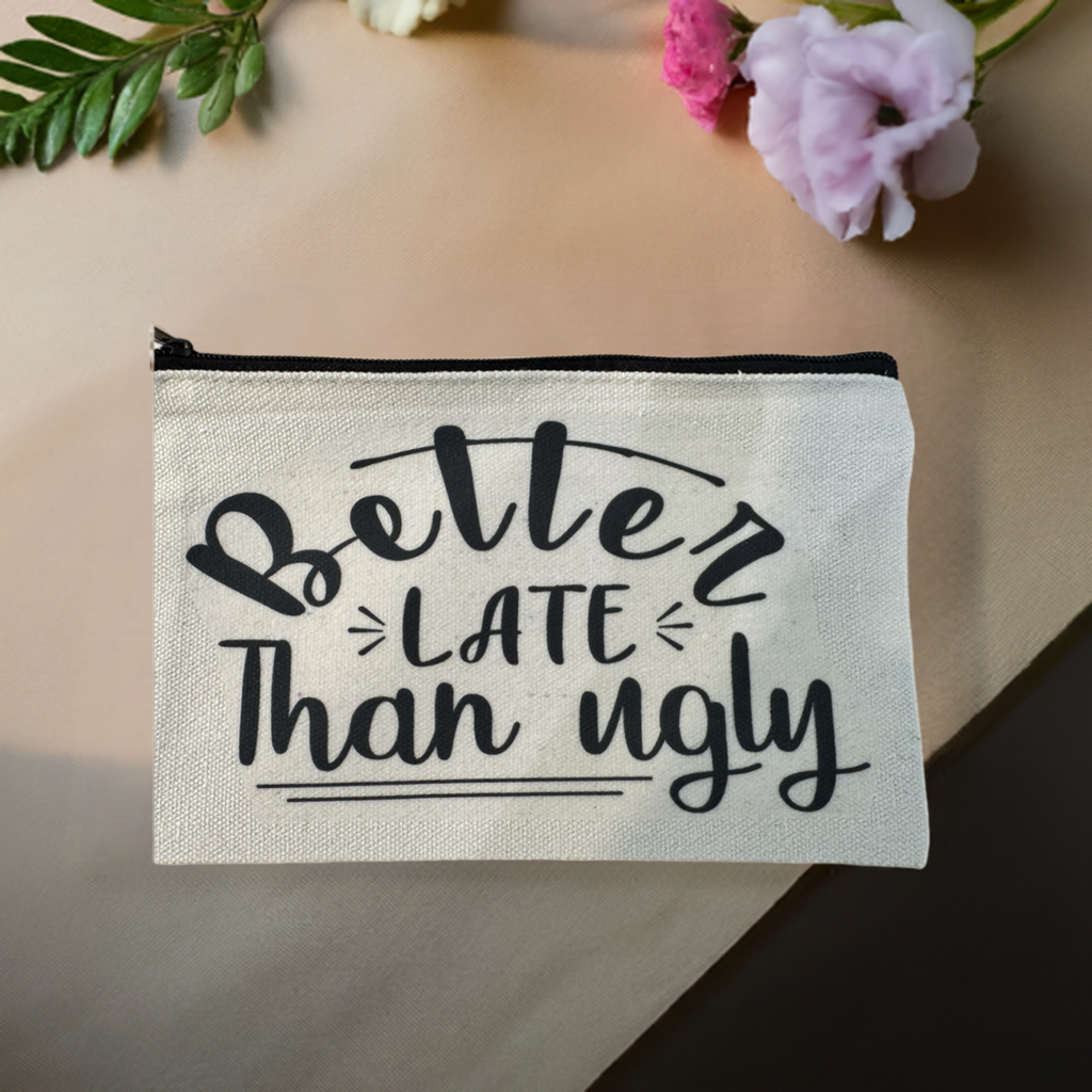 **Sarcastic Zipper Cosmetic Bags** - Sm.
