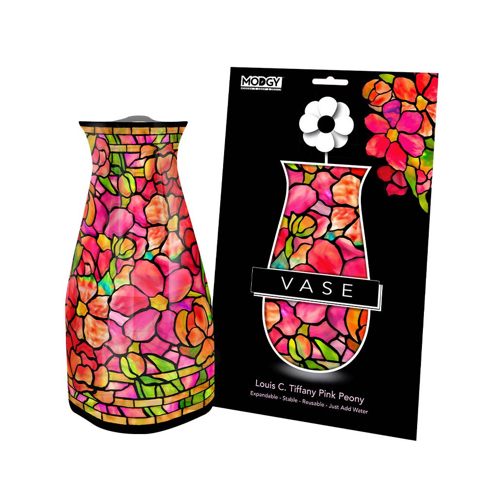 Expandable Vase - Louis C. Tiffany Pink Peony