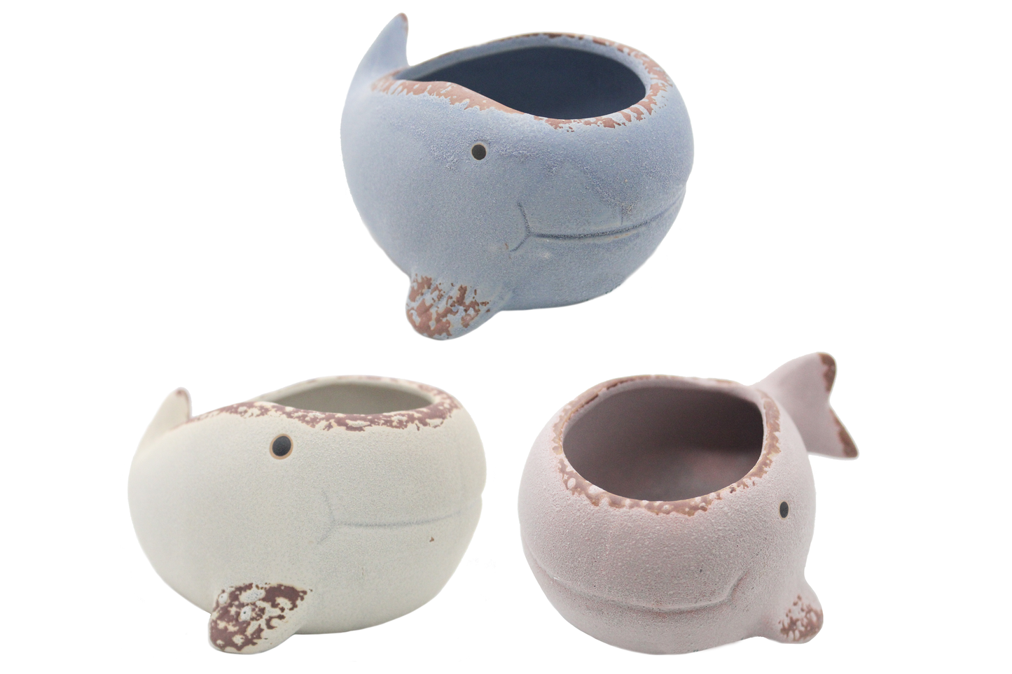 Whale Family Planter - Ceramic