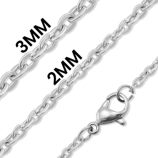 Stainless Steel Oval Loop Chain 2MM