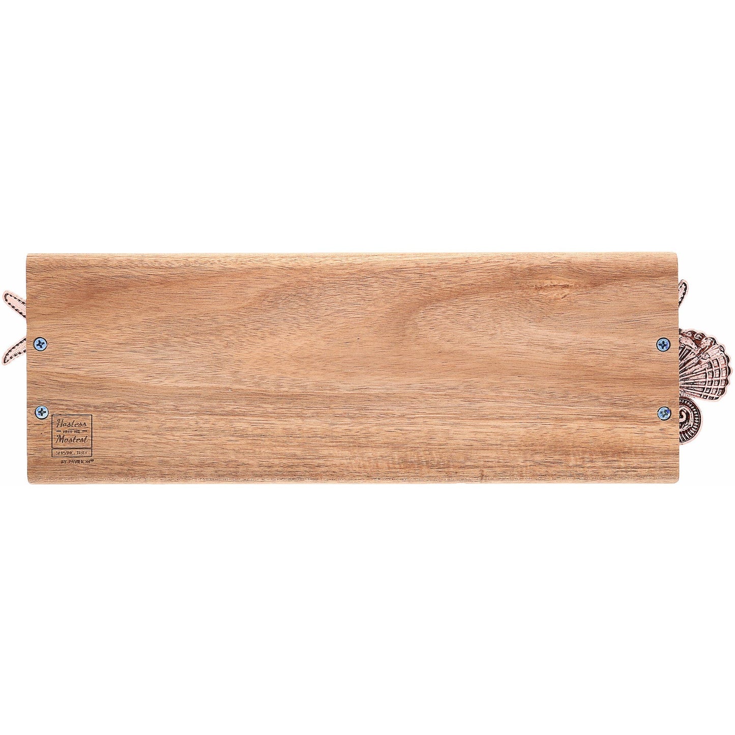 At the Beach - 14.25" Acacia Serving Board