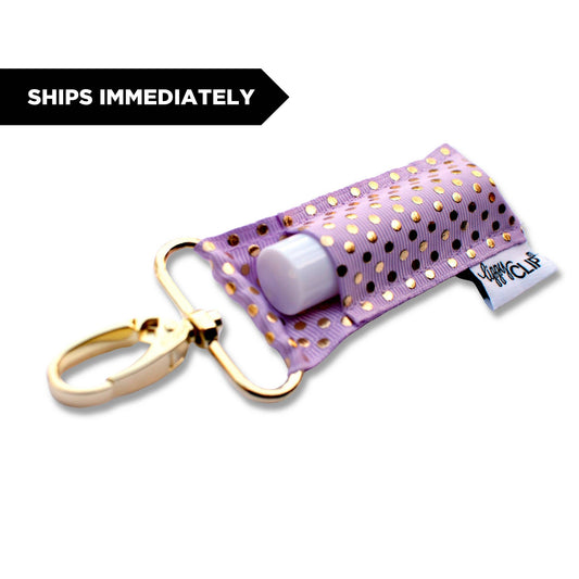 Gold Dots on Lavender LippyClip®