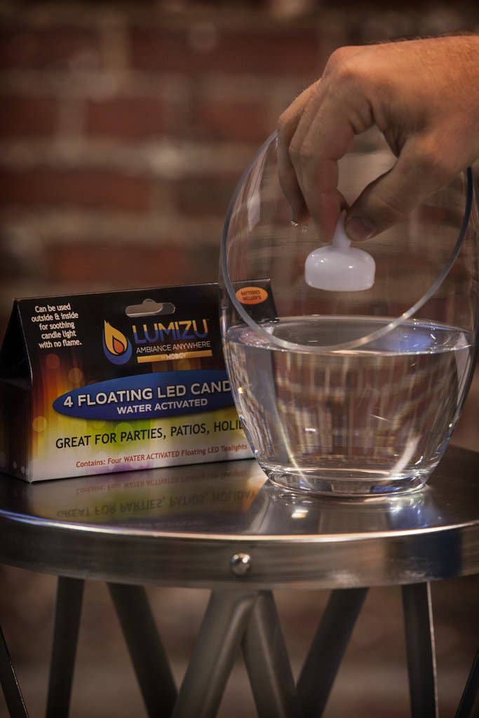Warm White Water-Activated LED Candles -
