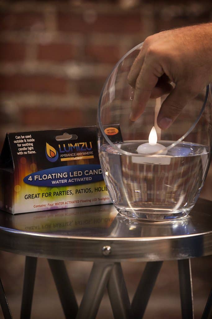 Warm White Water-Activated LED Candles -